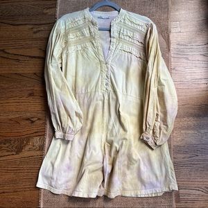 Zara Embroidered Tie Dye Romper